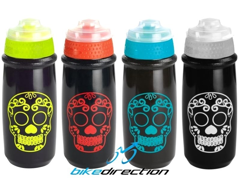 borraccia-colorata-nera-rossa-giallo-azzurro-Skull-Gist-teschio-Bike-Direction