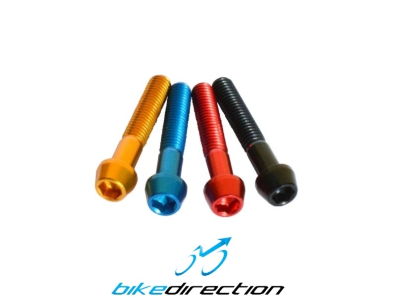 KCNC-CARBON-TI-ergal-screws-coloured-M6x30-black-red-blue-gold-Bike-Direction