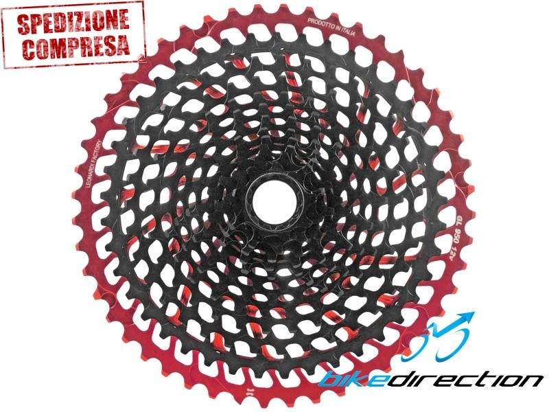 Cassetta-Leonardi-950-XL-sprocket-red-hot-rossa-NPU-Bike-Direction