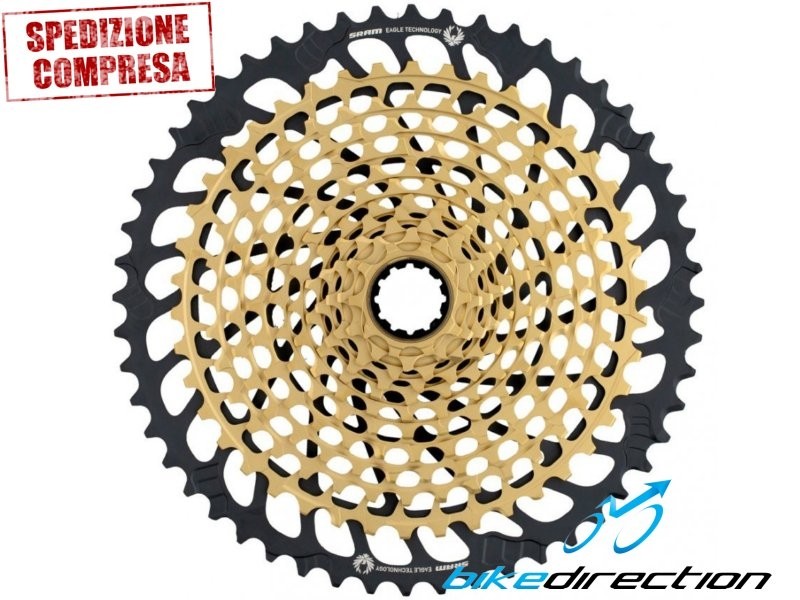 cassetta-pignoni-SRAM-XX1-Eagle-XG-1299-12-speed-Set-oro-XX1-gold-10-52-Bike-Direction