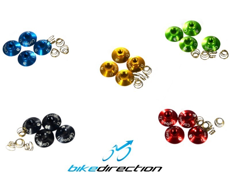 Conchiglie-Sganci-colorati-MTB-Corsa-Carbon-Ti-X-Lock-Special-colour-Kit-Bike-Direction