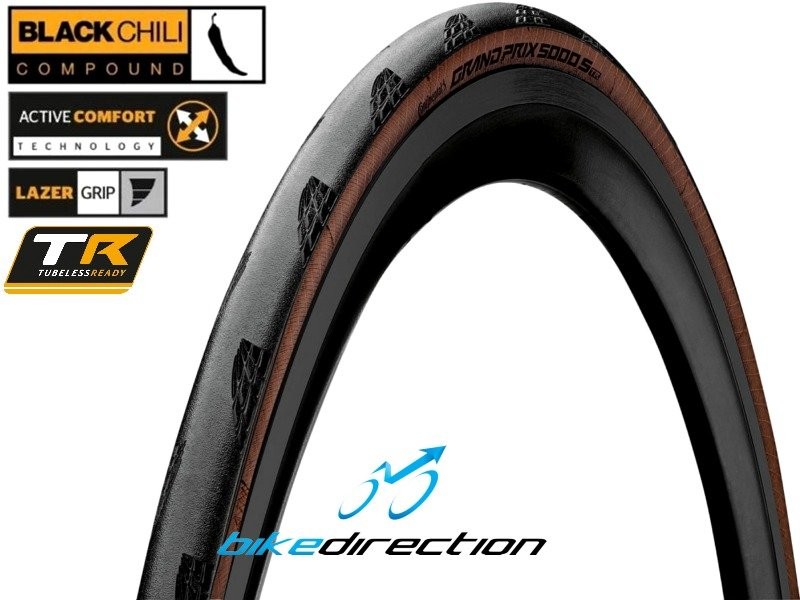 Continental-Grand-Prix-5000-S-TR-25-28-Transparent-tubeless-para-copertoni-Bike-Direction