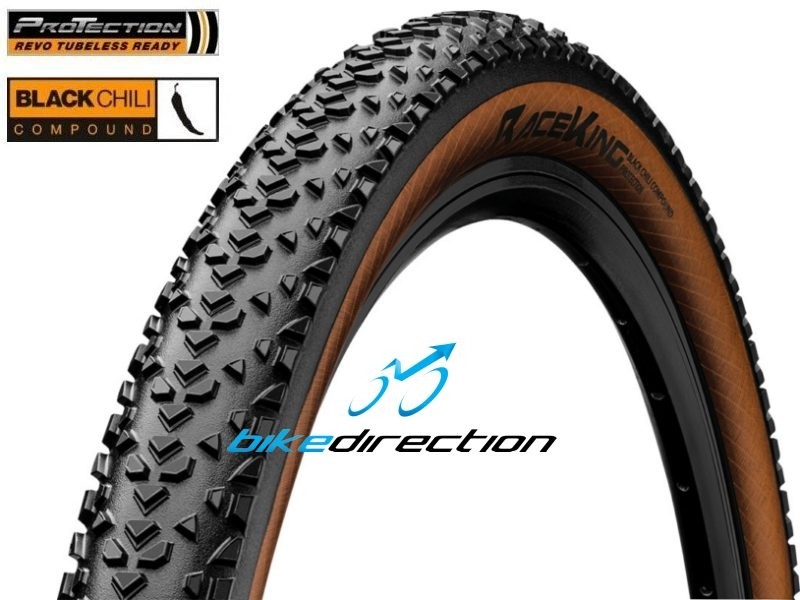 Continental-RaceKing-ProTection-black-transparent-spalla-marrone-amber-edition-skinwall-Bike-Direction