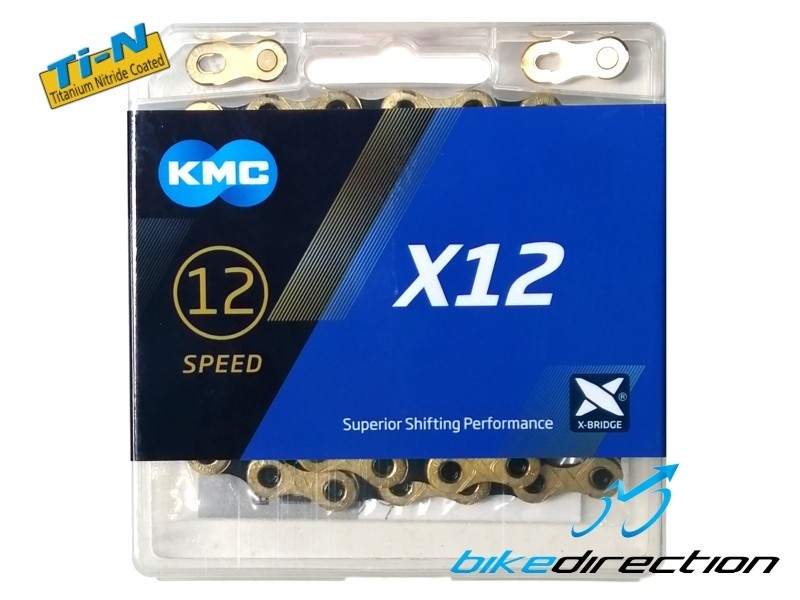KMC-X12-nera-oro-gold-black-sram-catena-12V-Bike-Direction