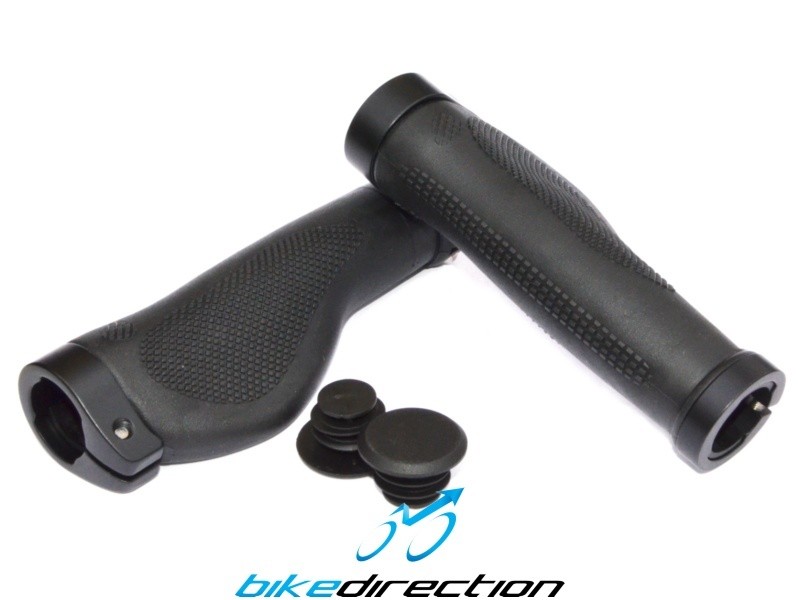 XLC Sportive GR-S03 Manopole Manubrio Bici Con Fissaggio A Vite - Inserti In Gel - Lunghezza 130mm - Diametro 22mm