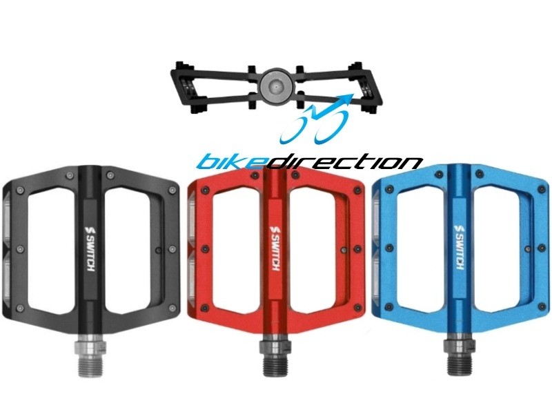 pedali-e-bike-flat-switch-trailride-neri-rossi-colorati-Bike-Direction