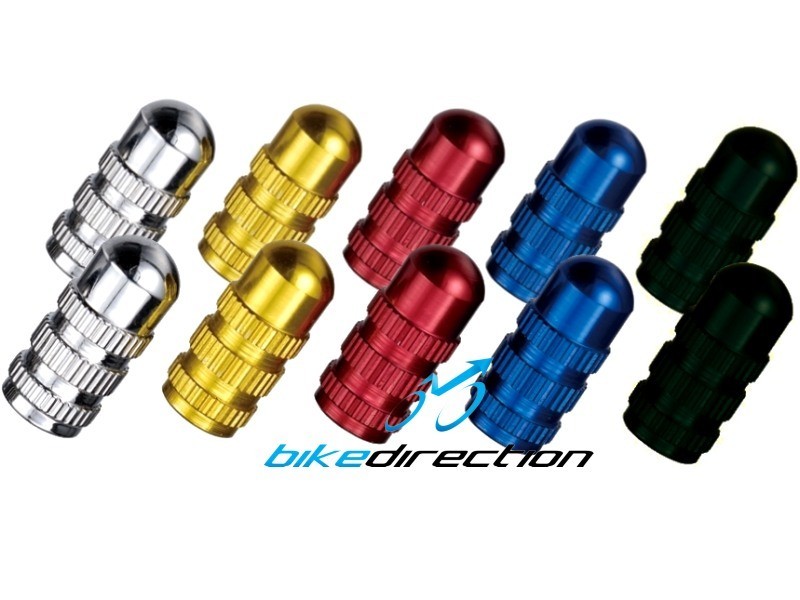 copri-valvola-colorati-tappi-rossi-oro-gold-argento-silver-bici-valvole-Bike-Direction