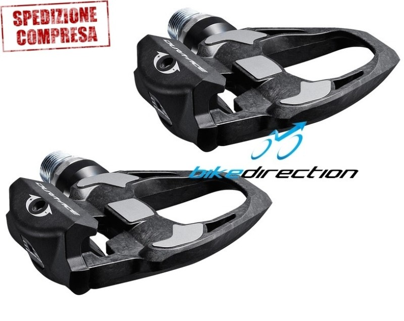 Shimano-PD-R9100-Dura-Ace-Carbon-SL-Road-Pedals-PEDALI-corsa-Bike-Direction