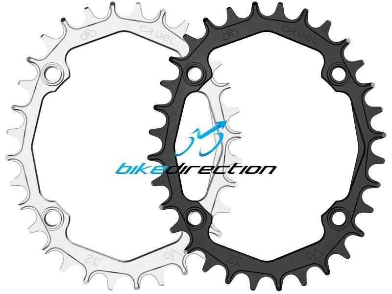 Guarnitura Ovale FOURIERS 34-48T 104mm BCD Per Mountain Bike - Set Con Viti