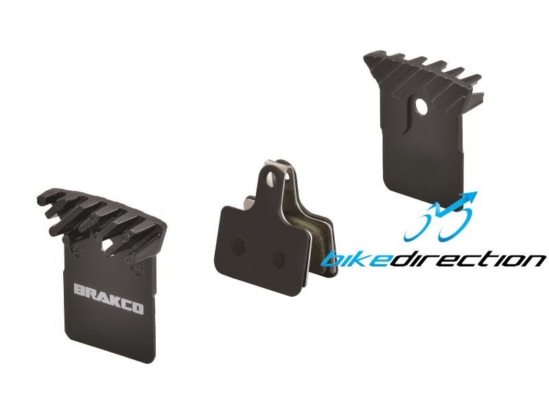 Pastiglie freno disco Brakco Organiche con dissipatore compatibili