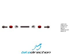 Kit raccordi ogive brakco per connessione tubi freno a disco Sram Code, Elixir, Red, Force, Rival