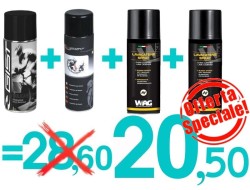 Kit pulizia Pulicarbon, 2 Sgrassatori spray, Pulitore freni OFFERTA!