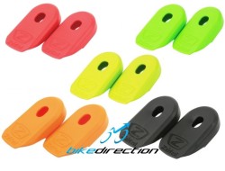 Protezione pedivelle cover in silicone nero, rosso e verde