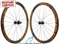 Ruote carbonio Corsa disc Carbon+ EVO Alto Profilo 50 mm UD, 3K, 12K Carbon-Ti SP copertoncino-tubeless 1370 grammi