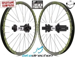 Ruote in carbonio MTB 29er HookLess Carbon+ EVO XL38-30 DT SWISS 350 SP Boost UD, Twill, Wire, 3K, 12K e Laser 1390 grammi