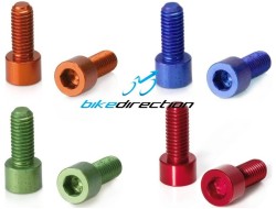 Viti ergal colorate M5x12 superlight fissaggio portaborraccia COPPIA