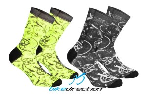 calzini-gist-tatoo-giallo-fluo-estivi-leggeri-neri-bici-print-Bike-Direction