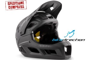 Casco-Met-Mach-Parachute-MCR-mentoniera-removibile-nero-opaco-Bike-Direction