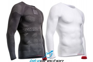 Compressport-ON-OFF-multisport-shirt-SS-LS-white-grey-red-S-M-L-X-bionic-Bike-Direction