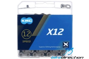 KMC-X12-silver-black-chain-catena-12-velocità-sram-grigia-nera-Bike-Direction