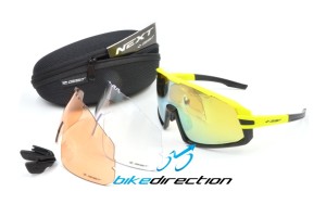 occhiali-giallo-gluo-mtb-corsa-Gist-next-lenti-intercambiabili-Bike-Direction