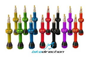 valvole-colorate-leggere-Tubolight-ergal-gold-rosso-verde-blu-nero-tubeless-fori-aria-Bike-Direction