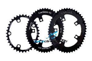 X-ROADCAM-CARBON-TI-CORSA-corone-carbonio-50-36-denti-doppie-camme-OSYMETRIC-Bike-Direction