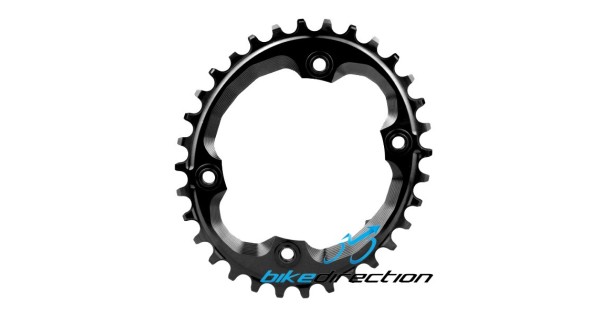AbsoluteBlack Corona Per Bici Singlespeed – 46 Denti, 4 Fori, 110 Mm, Asimmetrica Shimano, Unisex, Colore Nero