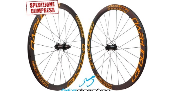 Ruote Carbonio Corsa Disc Carbon Evo Alto Profilo Carbon Ti Sp